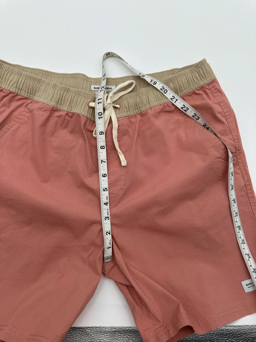 Banks Journal Light Coral shorts swim trunks size XL